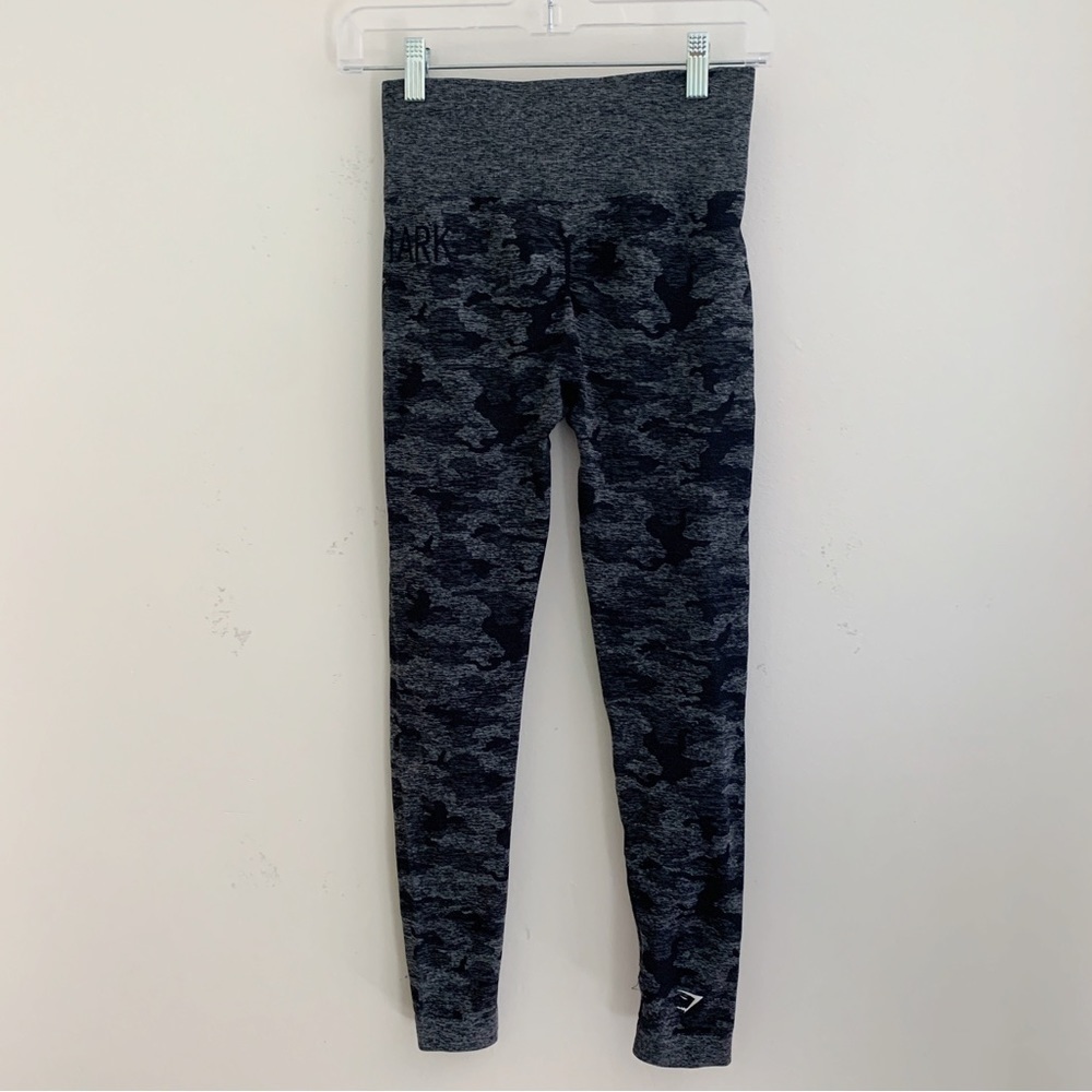 Gymshark Adapt Seamless High Rise Leggings Small Black Camo - Picture 2 of 8
